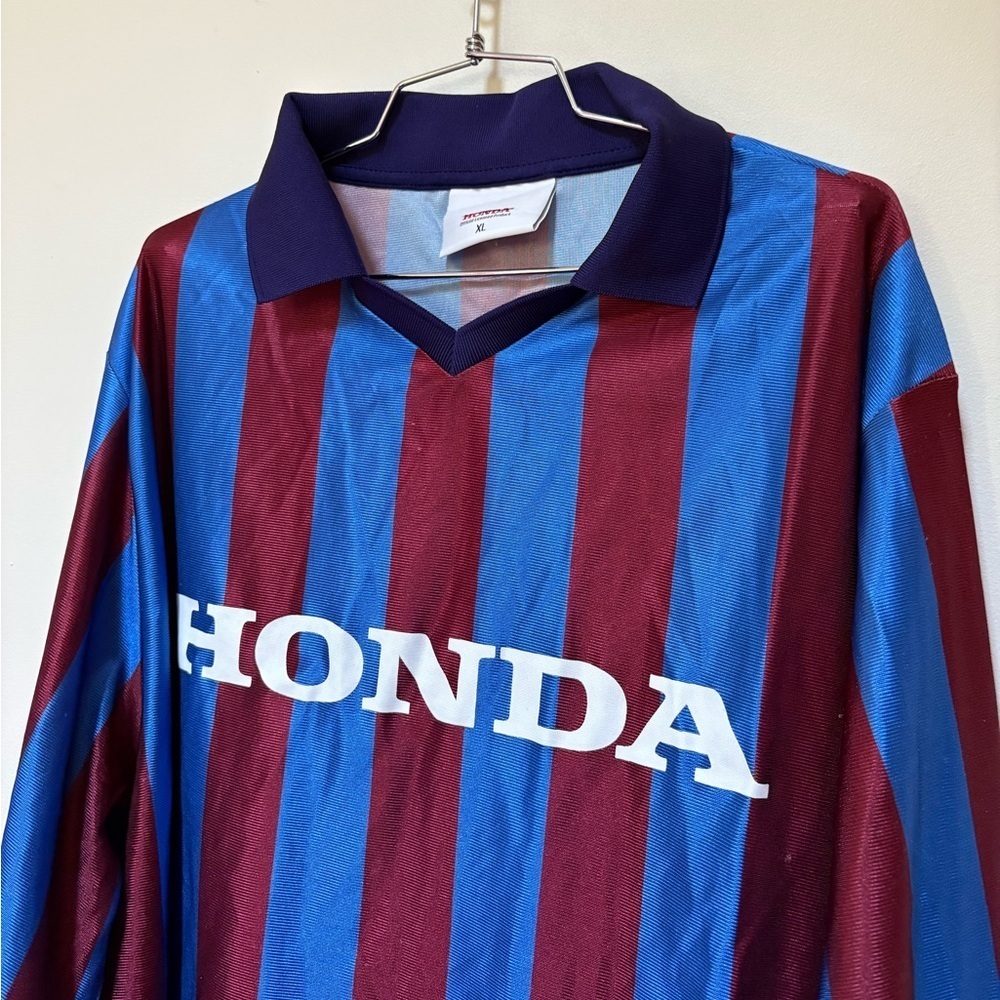 NWOT Urban Outfitters Honda Long Sleeve Soccer Jersey Polo Tee Size XL - Picture 10 of 13
